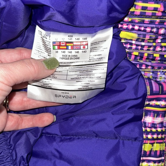 Spyder Girls Insulated Ski Jacket - Picture 4 of 5